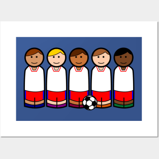 Soccer Peg Dolls Posters and Art